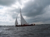 Traditionelles Plattbodenschiff